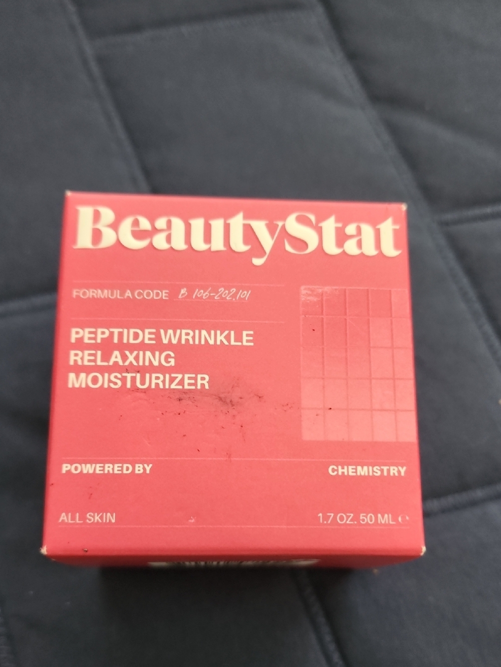 BeautyStat Peptide Wrinkle Relaxing Moisturizer - Coral Pink Box